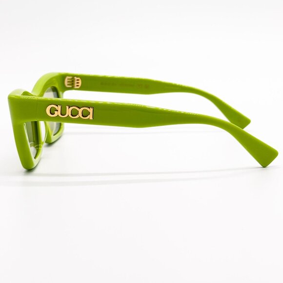 NEW GUCCI GG1773S 006 GREEN CAT EYE WOMEN SUNGLASSES GUCCI - Picture 6 of 10